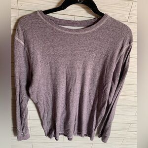 Heathered Mauve Long Sleeve Tee